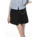 Semi-pleated skirt